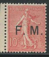 ** N°4 - 10c Rose - Petit BDF - TB - Timbres De Franchise Militaire