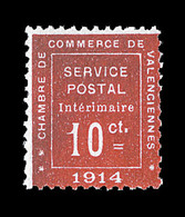 ** N°1 - Valenciennes - TB - Guerre (timbres De)