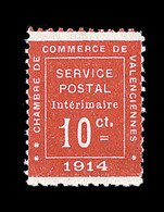 * N°1 - Valenciennes - Comme ** - Signé A. Brun - TB - Guerre (timbres De)