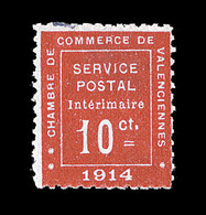 * N°1 - Valenciennes - TB - Guerre (timbres De)