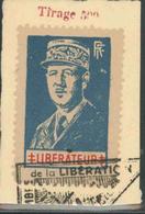 F DE GAULLE Libérateur - LYON - N°5 -  Obl. Rect. - TB - Libération