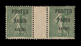 * N°25 - Paire - Avec Interpanneau - Peu Courant - TB - 1893-1947