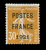 (*) N°35 - 30c Orange - POSTES FRANCE - 1921 - TB - 1893-1947