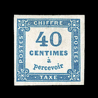 * N°7 - 40c Bleu - Signé Maury - TB - 1859-1959 Postfris