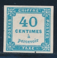 (*) N°7 - 40c Bleu - Signé - TB - 1859-1959 Neufs