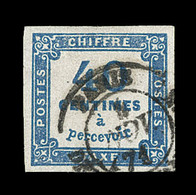 O N°7b - 40c Bleu De Prusse - B - 1859-1959 Postfris