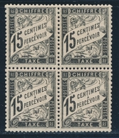 **/* N°16 - 15c Noir - Bloc De 4 - TB Centrage - TB - 1859-1959 Neufs