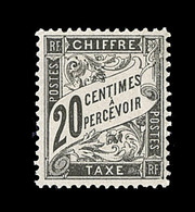 * N°17 - 20c Noir - TB Centrage - Signé Calves - TB - 1859-1959 Postfris