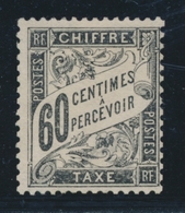 * N°21 - 60c Noir - TB - 1859-1959 Neufs