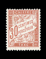 ** N°34 - 30c Rouge Orange - Signé Brun - TB - 1859-1959 Neufs