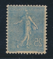 ** N°132d - 25c Bleu - Recto Verso - TB - Neufs