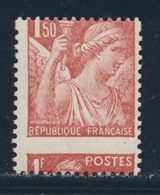 ** N°652 - 1F50 Rouge Brun - Piquage à Cheval  -TB - Neufs