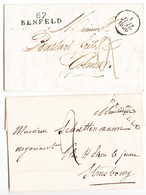 LSC 67 Benfeld (1827) + Taxe Manus. - Pr Strasbourg + Idem Avec Càd 1 Juil 1830 - Pr Colmar - 2 Plis TB - Lettres & Documents