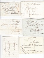 LAC 67 Strasbourg (x6) Plis - Cachets Diff. Lenain N°27/32 - TB - Lettres & Documents