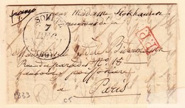 LAC Soultz - 7 Dec (1833) - T13 + PP Rge - B/TB - Lettres & Documents