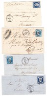 LAC 3 Plis Neuf Brisach - Datés 1857, 1863, 1868 - TB - Lettres & Documents