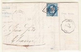 LAC N°29 - GC 3926 + Cernay W. Mulh + Verso Cernay-Mulh. W - B/TB - Lettres & Documents