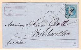 LAC N°29 - GC 3465 + Erstein Bale ST (1870) - B/TB - Lettres & Documents