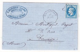 L N°29 - Obl. SP2 - Conv. Ribeauvillé-Bale St - 17/3/1870 - Pr La Meuse - TB - Lettres & Documents