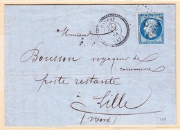 LAC N°14 - PC 4030 (faible) + T22 Fouday - 22/10/61 - TB - Lettres & Documents