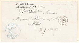 LAC Thann - 31 Aout 64 - T15 - Pli En Franchise Cachet Mairie De Botscwiller Aigle B) + CF "I" = Bitschwiller - TB - Lettres & Documents