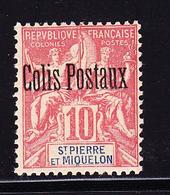 ** COLIS POSTAUX N°2 - 10c Rouge - TB - Vide