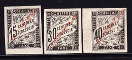 * TAXE N°3, 5/6 - 3 Valeurs - N°6 BDF - TB - Vide