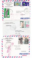 L République KHMERE - Lot De 3 Plis Censurés De PNOM PENH - Datés De 1970/71 - Pr Le Havre - TB - Cambodja