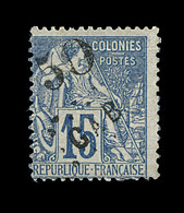 * N°4 - 50 S/15c Bleu - Forte Charn. - TB - Autres & Non Classés