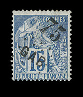 * N°5 - 75 S/15c Bleu - Surch Douteuse - TB - Autres & Non Classés