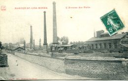 N°59607 -cpa Montceau Les Mines -l'avenue Des Puits- - Mines