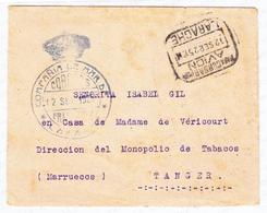 L MAROC - BUREAU ESPAGNOL Pli De LARACHE - 12/9/25 + Grd Cachet (B) Couronné - Pr Tanger - B/TB - Autres & Non Classés