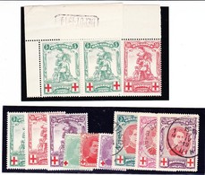 **/* N°126/34 (132/4 Obl.) + 126/7 - Paires - CDF - Avec Cachet "Dépôt 1914" S/Bords - B/TB - 1849 Epauletten