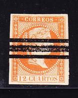 * N°44 - 12c Orange - Annulations Barres - TB - Neufs