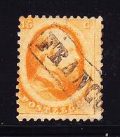 O N°6 - 15c Orange - Obl Franco - TB - Lettres & Documents