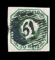 O N°3 - 50r. Vert - Obl "51"- TB - Ongebruikt