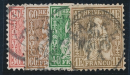 O N°33/36 (N°38/41) - Le N°41 Signé - TB - 1843-1852 Federale & Kantonnale Postzegels