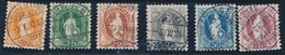 O N°66C/71C (N°71/72, 74/76, 78) - 6 Val - Dent. 11½x11 - TB - 1843-1852 Timbres Cantonaux Et  Fédéraux