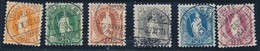 O N°66C/71C (N°71/72, 74/76, 78) - 6 Val - Dent. 11½x11 - TB - 1843-1852 Federale & Kantonnale Postzegels