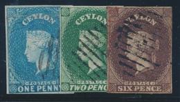 O N°1A/2, 5 - 3 Val De 1857/58 - TB - Sri Lanka (Ceylon) (1948-...)