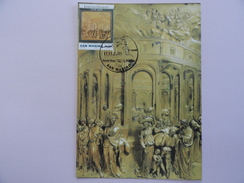 CARTE MAXIMUM CARD LA PORTE DU PARADIS DE LORENZO GHIBERTI SAN MARIN - Autres