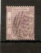 HONG KONG 1880 10c SG 30 WATERMARK CROWN CC  GOOD USED Cat £19 - Usados