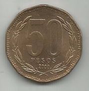 Chile 50 Pesos 2000. - Chili