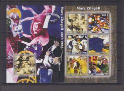 Tchad 2002 - Art, Peintures De Marc Chagall - Feuillet + BF Neuf // Mnh - Tchad (1960-...)