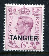 Morocco Agencies - Tangier - 1949 KGVI GB Overprints - 6d Purple LHM (SG 266) - Postämter In Marokko/Tanger (...-1958)