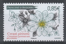 Andorra (French Adm.), Plant, Mouse-ear Chickweed, Cerastium, 2017, MNH VF - Unused Stamps
