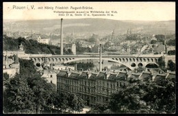 A9165 - Plauen - König Friedrich August Brücke - Viadukt - Gel 1910 - W.H.D. 9290 - Plauen