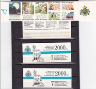 1992 San Marino Saint Marin TURISMO EUROPEO  EUROPEAN TOURISM 4 Libretti MNH** 4 Booklets - Libretti