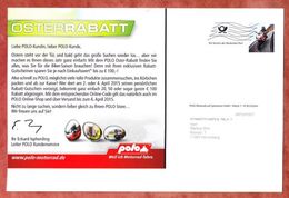 Infopost, Polo Motorrad Juechen, Fahrer, Frankierwelle, 2015 (43640) - Covers & Documents