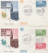 EUROPA FRANCE SERVICE  N° 82/84 ANNEE 1984 LOT DE 2 LETTRES - 1984